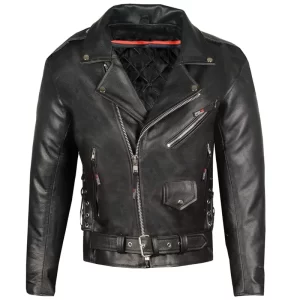 Mens Motorcycle Black Leather Jackets