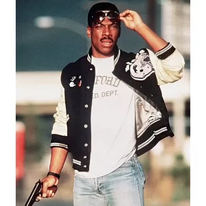 Axel Foley Detroit Lions Varsity Jacket - Image 3