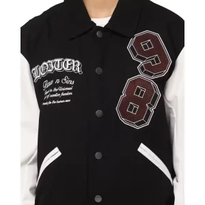Loiter Black Varsity Jacket - Image 4