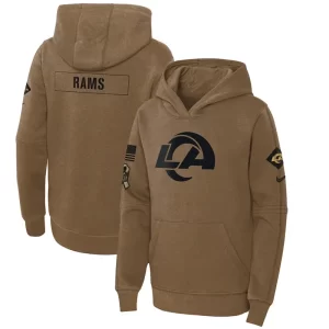 Los Angeles Salute to Service Brown Hoodie - Image 3