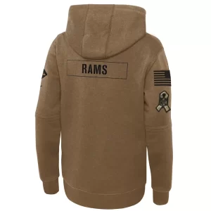Los Angeles Salute to Service Brown Hoodie - Image 2