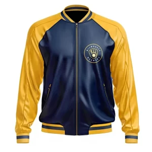 Milwaukee Brewers Leather Jacket