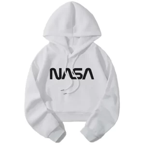 NASA Logo Cropped Hoodie