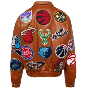 NBA Jeff Hamilton Leather Jacket - Image 2
