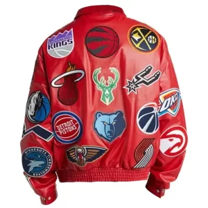 NBA Jeff Hamilton Leather Jacket - Image 4