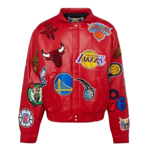 NBA Jeff Hamilton Leather Jacket - Image 3