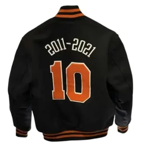 Nba New York Knicks Black Varsity Jacket - Image 2