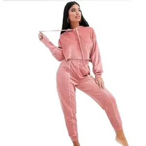 Petite Velour Tracksuit - Image 3