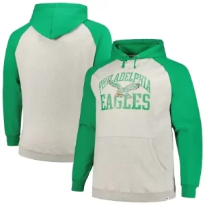 Philadelphia Eagles Gray and Green Hoodie - Image 2