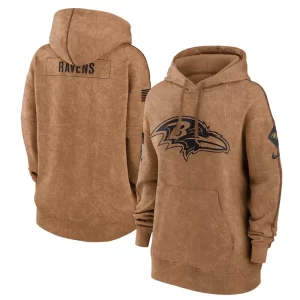 Ravens Salute to Service Brown Hoodie - Image 2