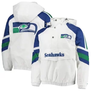 Seattle Seahawks Starter White Jacket - Image 3