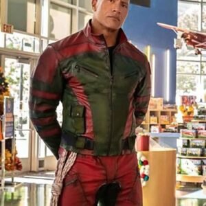 Dwayne "The Rock" Johnson Red One Leather Jacket - Callum Drift Replica