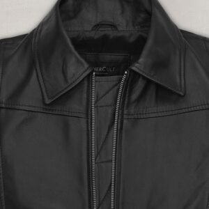 Jungkook Airport Style Leather Jacket - BTS Fashion Replica - Image 5