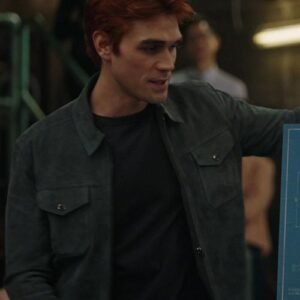 KJ Apa "Archie Andrews" Riverdale Brown Napa Leather Jacket | Shirt Style & Zipper Design - Image 3