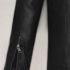 Matt Damon Inspired Black Leather Jacket - Timeless Elegance & Cool - Image 7