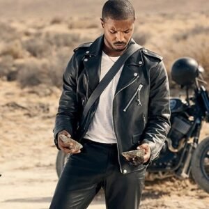 Michael B. Jordan Coach SS19 Leather Jacket - Timeless Replica