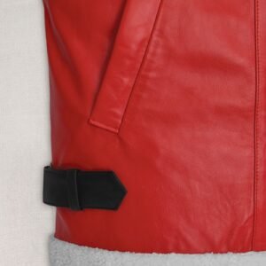 Ryan Reynolds Spirited Clint Briggs Red Leather Jacket - Iconic Movie Replica - Image 8