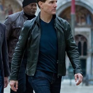 Tom Cruise Mission Impossible: Dead Reckoning Leather Jacket | Ethan Hunt Replica