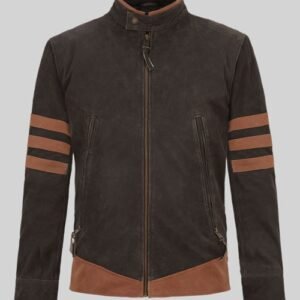 X-Men Origins Wolverine Distressed Brown Leather Jacket | Hugh Jackman Logan Replica - Image 3