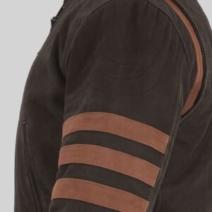 X-Men Origins Wolverine Distressed Brown Leather Jacket | Hugh Jackman Logan Replica - Image 5